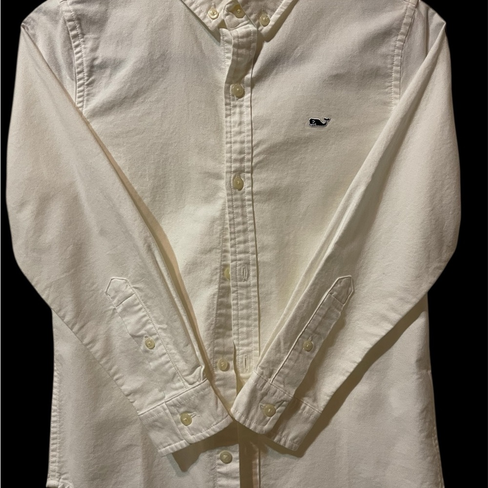 Vineyard Vines Kids Cream Polo Shirt